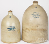 TWO CHRISTIAN LINK STONEWARE J
