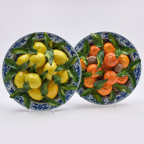 TWO CHRISTINE VIENNET PORCELAIN