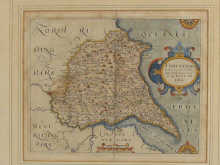 Two Christopher Saxton maps of