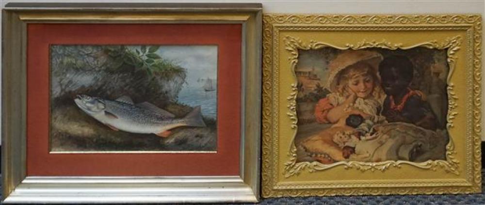 TWO CHROMOLITHOGRAPHS OF TWO