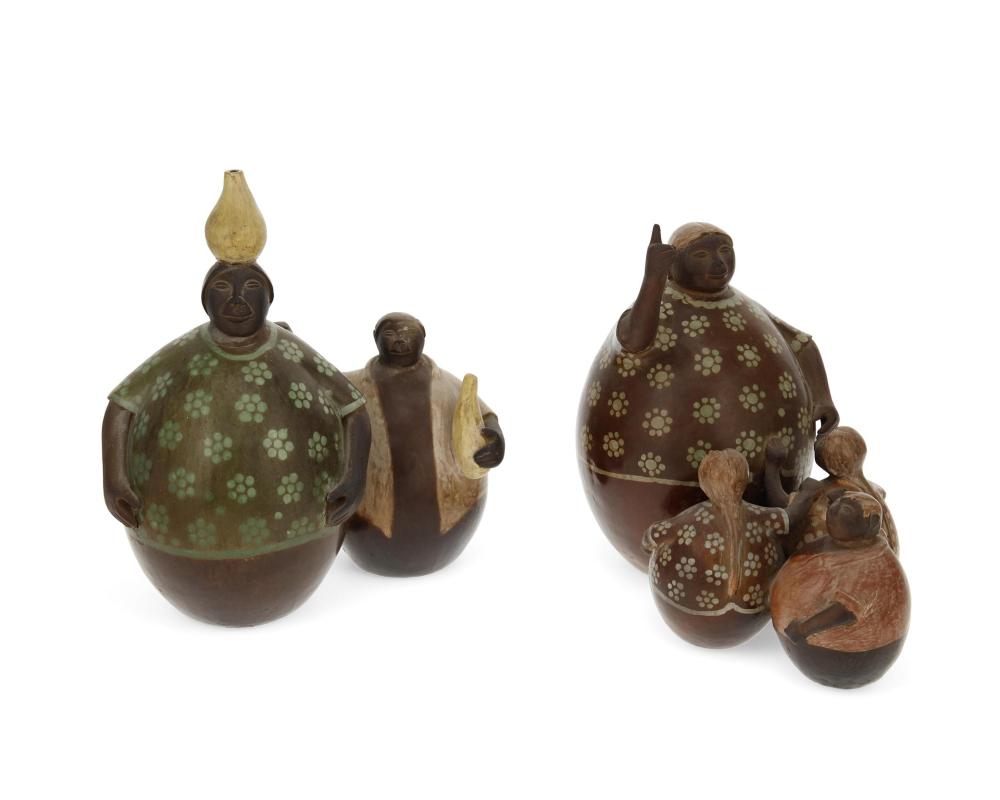 TWO CHULUCANAS POTTERY FIGURESTwo
