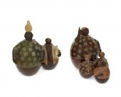 TWO CHULUCANAS POTTERY FIGURES
