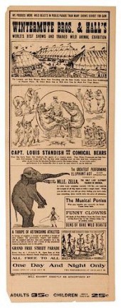 TWO CIRCUS BROADSIDES.Two Circ