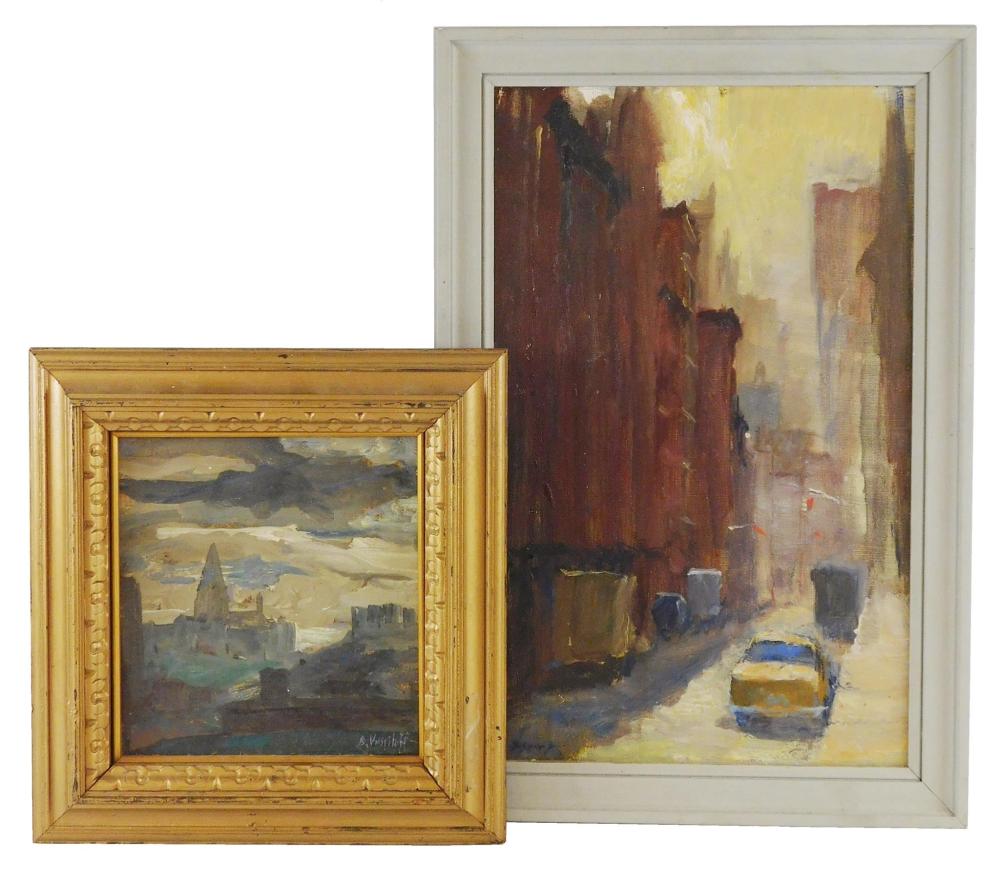 TWO CITYSCAPES, THE FIRST BY
