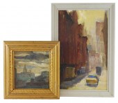 TWO CITYSCAPES, THE FIRST BY B