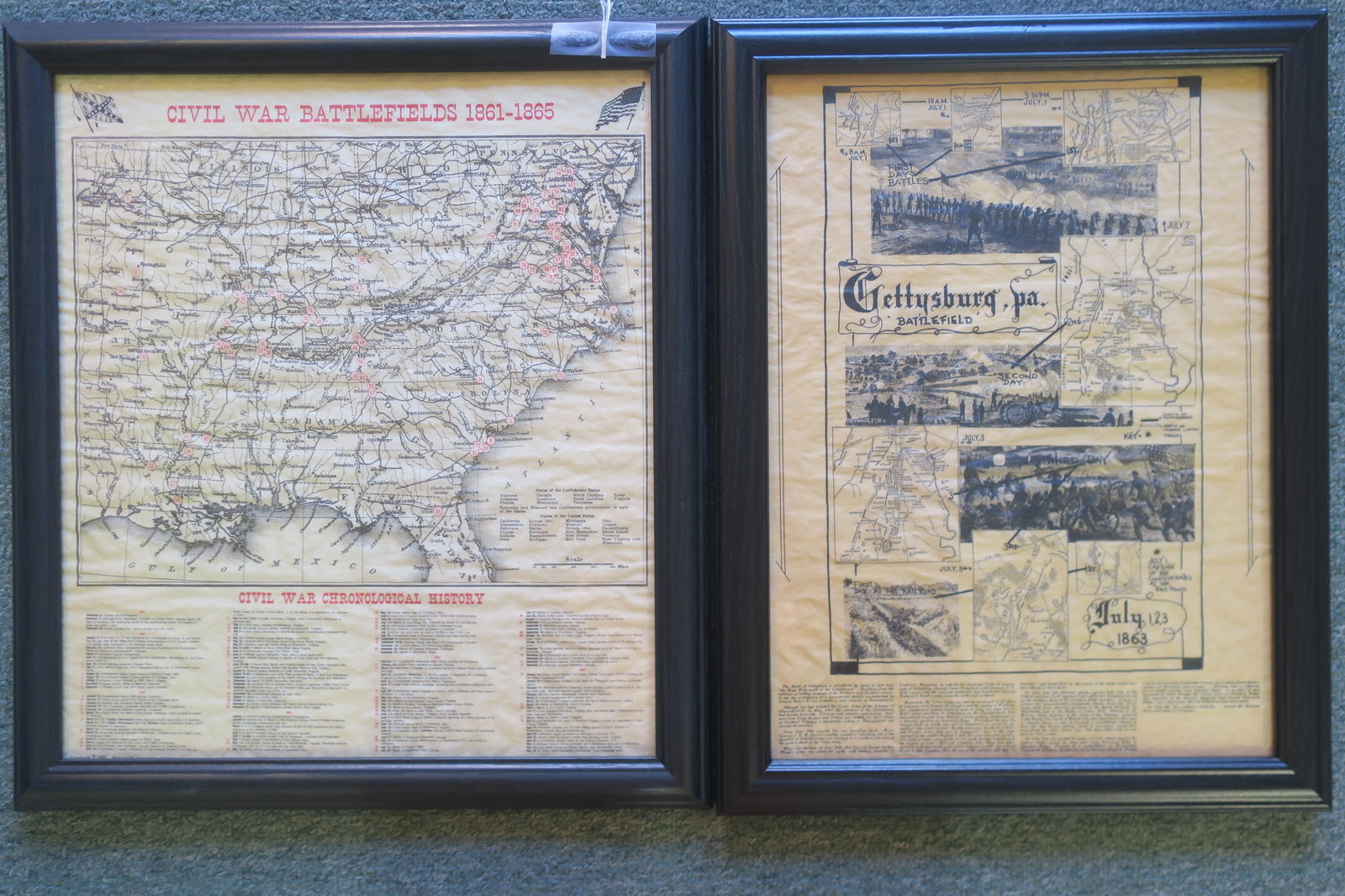 TWO CIVIL WAR MAPSCivil War