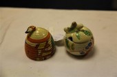 Two Clarice Cliff preserve pot