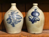 TWO CLARK & CO. STONEWARE 2 GA