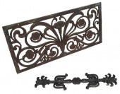 TWO CLASSICAL CAST IRON OBJECT