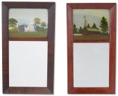 TWO CLASSICAL MAHOGANY AND éGL
