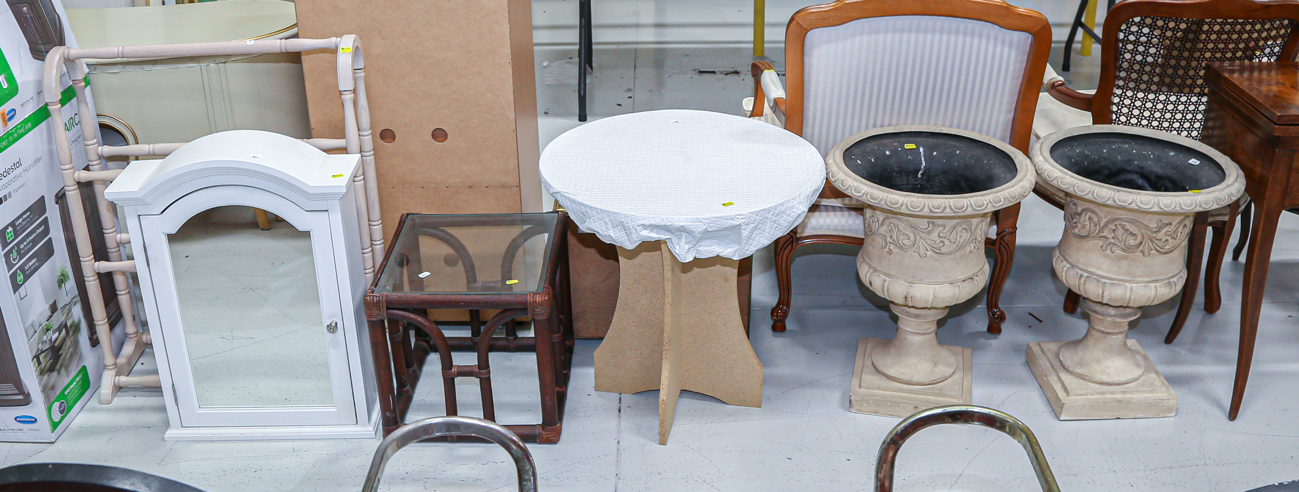 TWO CLASSICAL STYLE PLASTIC