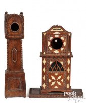 TWO CLOCK FORM WATCH HUTCHES,