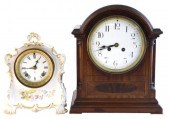 TWO CLOCKS: ANSONIA CHINA CLOC