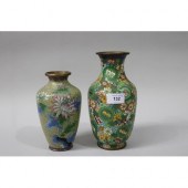 Two cloisonne vases, fine Mill