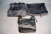 TWO COACH BLACK LEATHER PURSES
