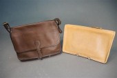 TWO COACH BROWN LEATHER PURSES