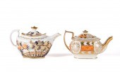TWO COALPORT REGENCY GILT MOTI