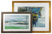 TWO COASTAL WATERCOLORS, BOTH