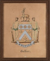 TWO COAT OF ARMS OF THE GALLIE