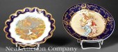 Two Cobalt and Gilt Porcelain
