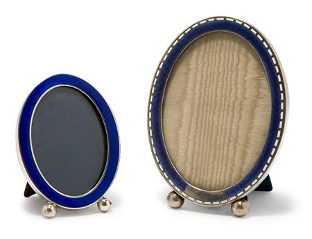 Two Cobalt Photo Frames 	 
