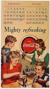 TWO COCA-COLA ADVERTISING PIEC