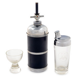 Two Cocktail Shakers Mid 20th
