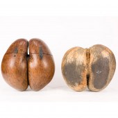 TWO COCO DE MER NUTS, ONE MOUN