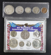 TWO COIN SETS, 1950, AND SIX D