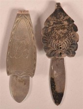 TWO COIN SILVER CHATELAINE HOO
