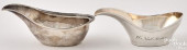 TWO COIN SILVER PAP BOATS<br>T