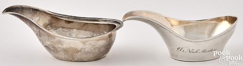 TWO COIN SILVER PAP BOATSTwo coin