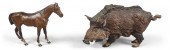TWO COLD PAINTED BRONZE FIGURE