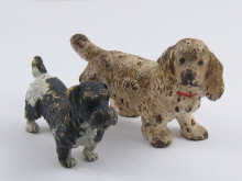 Two cold painted bronzes a