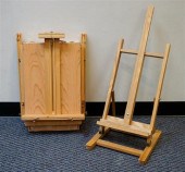 TWO COLLAPSIBLE FRUITWOOD ARTI