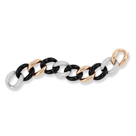 Two-Color Gold, Black Onyx and