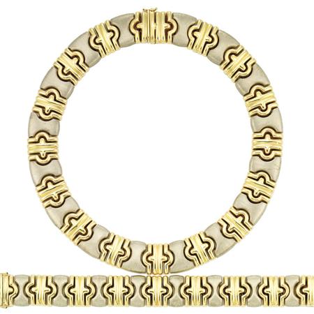 Two-Color Gold Necklace and