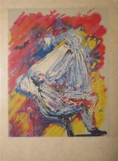 two color lithographs on japon