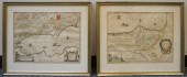 TWO COLOR OUTLINE ENGRAVED MAP