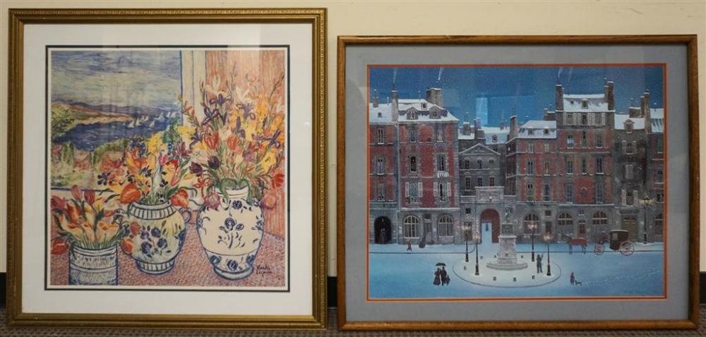TWO COLOR PRINTS, LARGER: 29-1/2