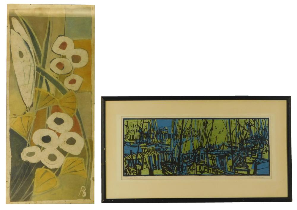 TWO COLOR PRINTS, ONE BY NATALIE