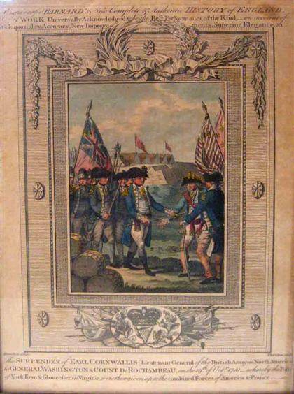 Two colored engravings    19th