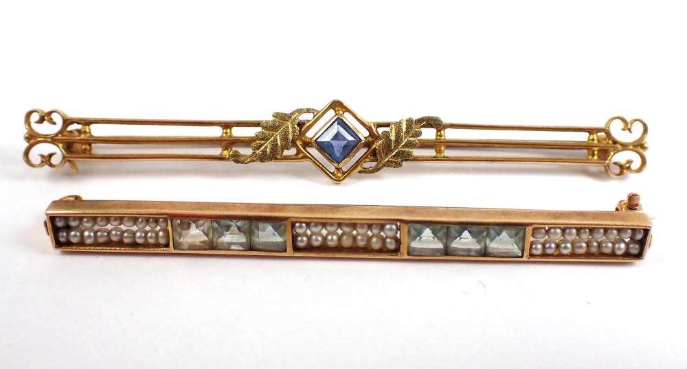 TWO COLORED GEMSTONE AND YELLOW