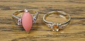 TWO COLORED GEMSTONE AND YELLO