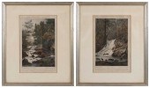 TWO COLORED LITHOGRAPHS AFTER