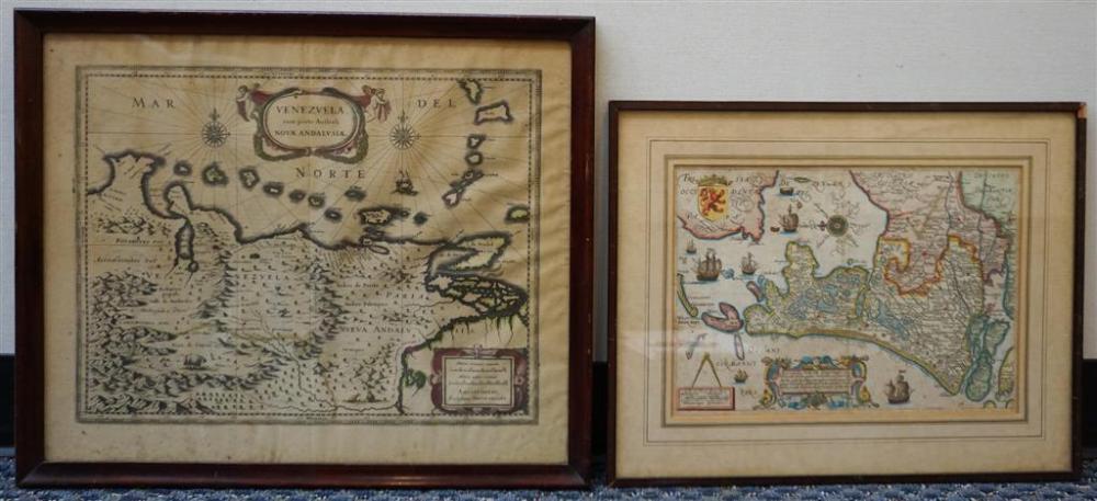 TWO COLORED MAPS AFTER DUTCH