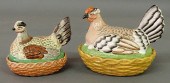 Two colorful 19th c. Staffords