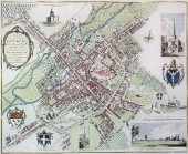 Two coloured engravings - ''A