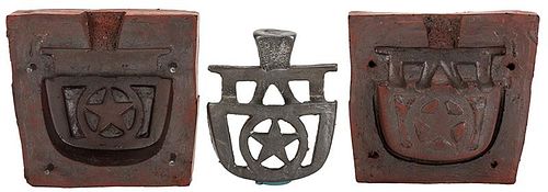 TWO COLUMBUS F RUBBER MOLDS FOR