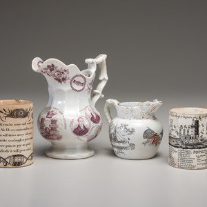 Two Commemorative Creamware